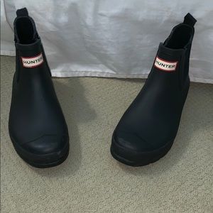 Hunter Black Chelsea Boots